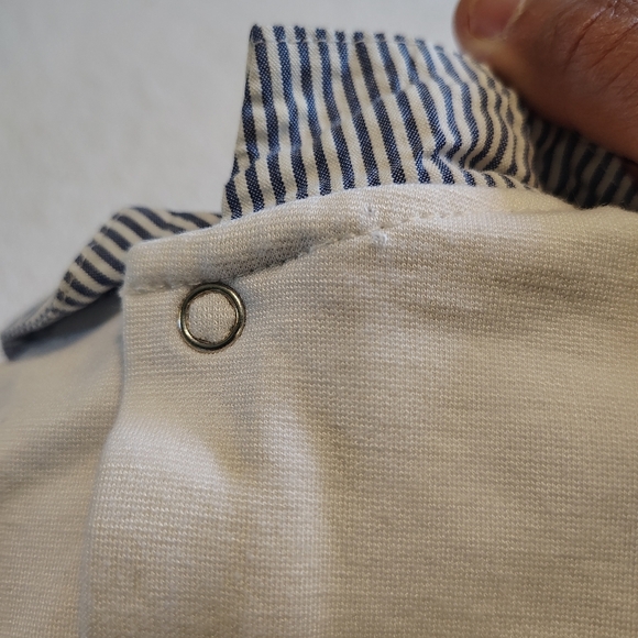 Petit Confection Baby Boy Infant Sailboat Seersucker Outfit Preppy Nautical 6 Mo - Picture 8 of 8